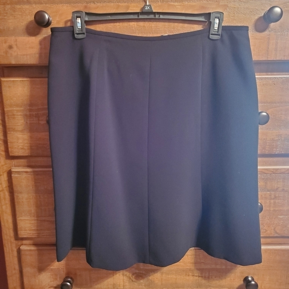 Preston & York Black Lined Skirt Size 16